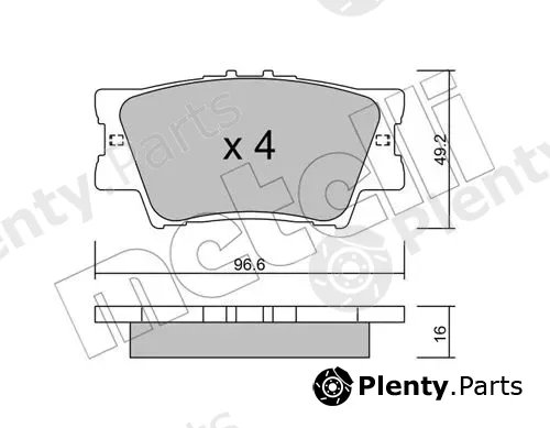 Metelli 22-0749-0 — Brake Pad Set, disc brake