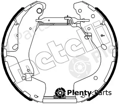 Metelli 51-0521 — Brake Shoe Set Kit premounted