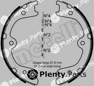 Metelli 53-0297K — Brake Shoe Set, parking brake