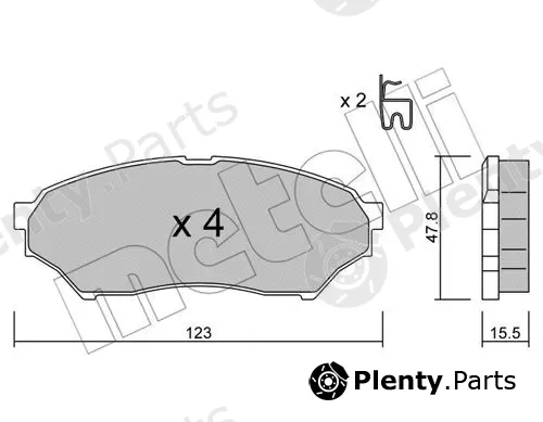 Metelli 22-0397-0 — Brake Pad Set, disc brake