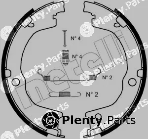 Metelli 53-0230K — Brake Shoe Set, parking brake
