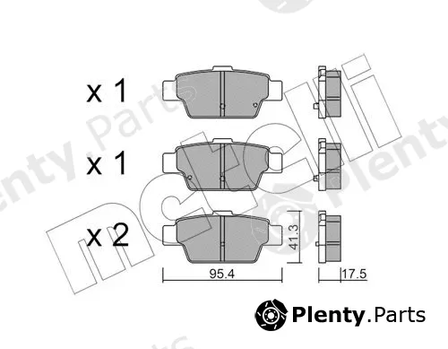 Metelli 22-1144-0 — Brake Pad Set, disc brake