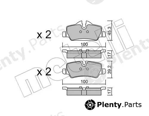 Metelli 22-1014-0 — Brake Pad Set, disc brake