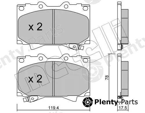 Metelli 22-0452-0 — Brake Pad Set, disc brake