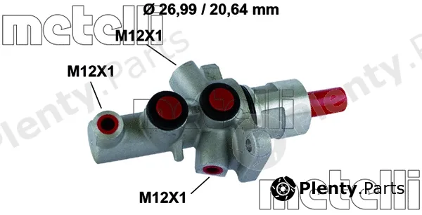Metelli 05-0858 — Brake Master Cylinder
