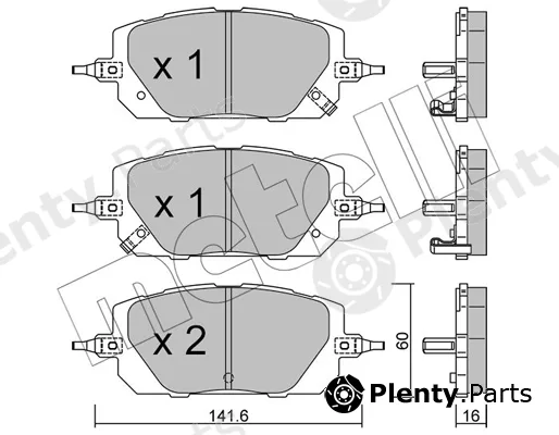 Metelli 22-1295-0 — Brake Pad Set, disc brake