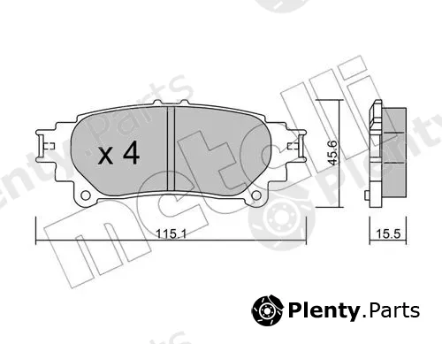 Metelli 22-0939-0 — Brake Pad Set, disc brake