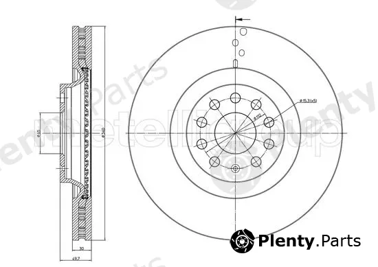 Metelli 23-1243C — Brake Disc