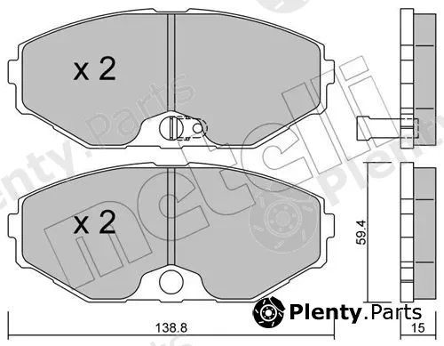 Metelli 22-0405-0 — Brake Pad Set, disc brake