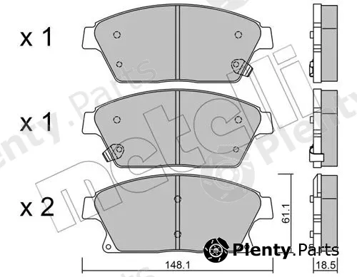 Metelli 22-0839-0 — Brake Pad Set, disc brake