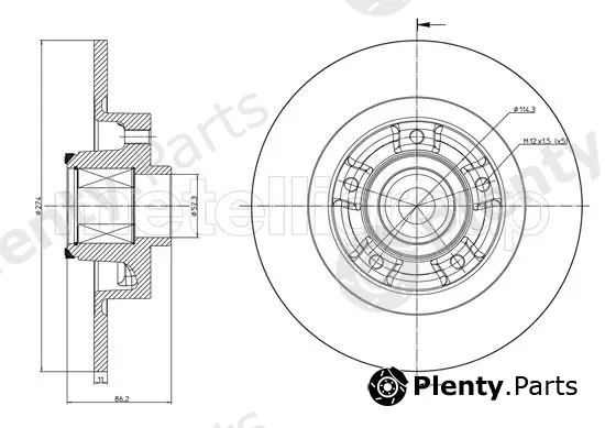 Metelli 23-1232 — Brake Disc