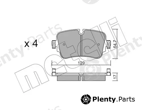 Metelli 22-1130-0 — Brake Pad Set, disc brake