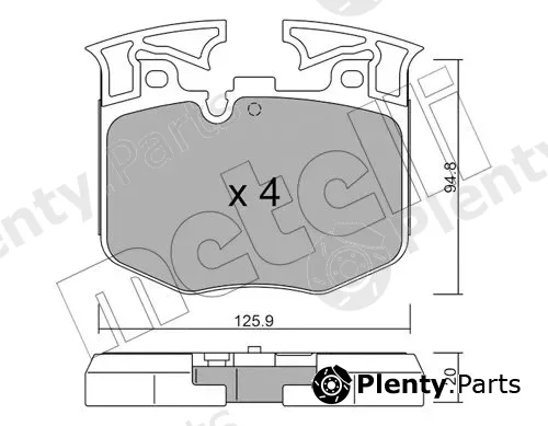 Metelli 22-1146-0 — Brake Pad Set, disc brake