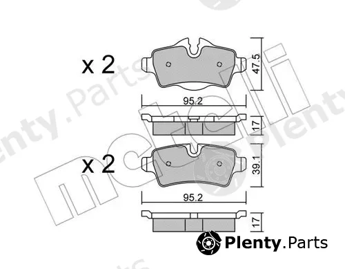 Metelli 22-0769-0 — Brake Pad Set, disc brake