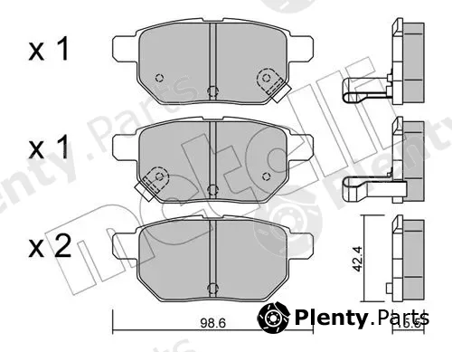 Metelli 22-0746-0 — Brake Pad Set, disc brake