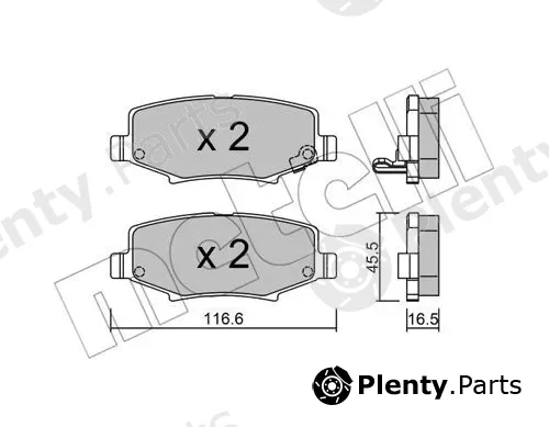 Metelli 22-0863-0 — Brake Pad Set, disc brake