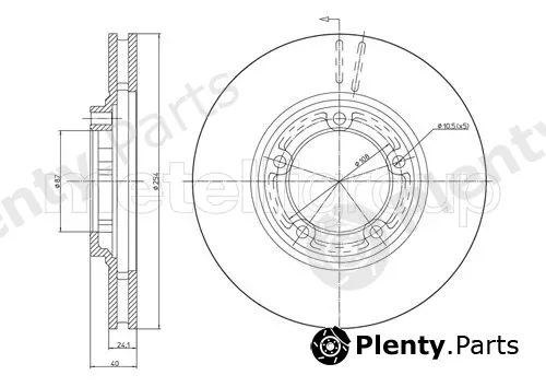 Metelli 23-0596 — Brake Disc