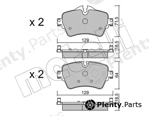 Metelli 22-1013-0 — Brake Pad Set, disc brake