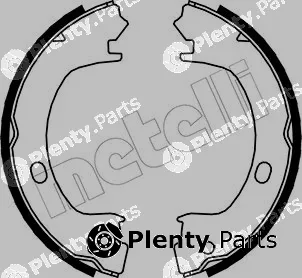 Metelli 53-0031 — Brake Shoe Set, parking brake