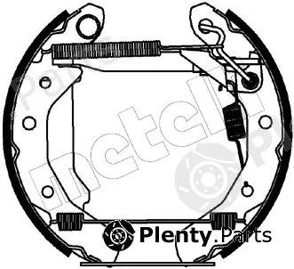 Metelli 51-0186 — Brake Shoe Set Kit premounted