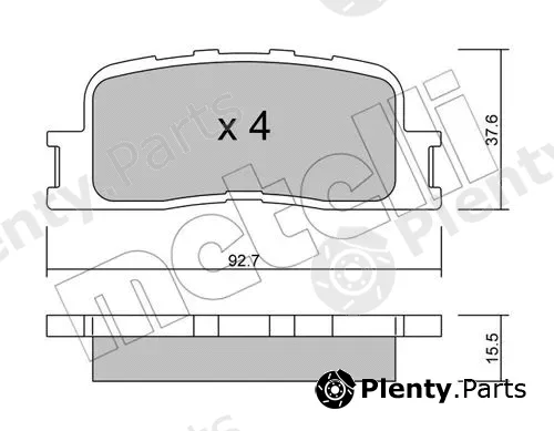 Metelli 22-0753-0 — Brake Pad Set, disc brake