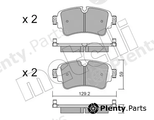 Metelli 22-1129-0 — Brake Pad Set, disc brake