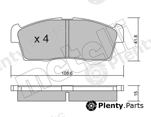 Metelli 22-0439-0 — Brake Pad Set, disc brake