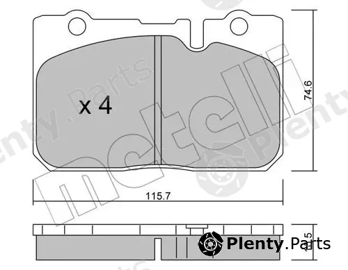 Metelli 22-0757-0 — Brake Pad Set, disc brake