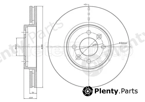 Metelli 23-0517C — Brake Disc