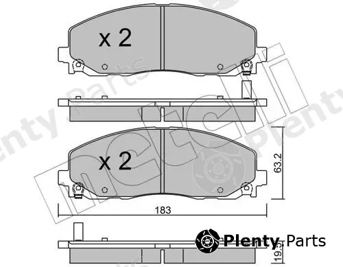 Metelli 22-0946-0 — Brake Pad Set, disc brake