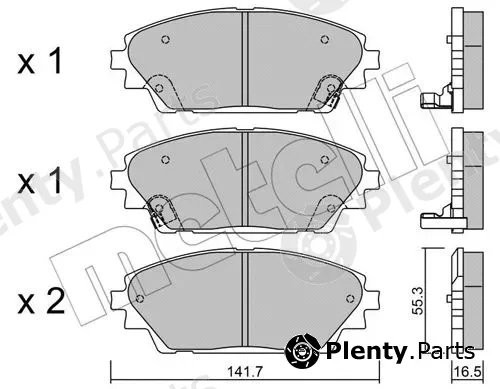 Metelli 22-0992-0 — Brake Pad Set, disc brake