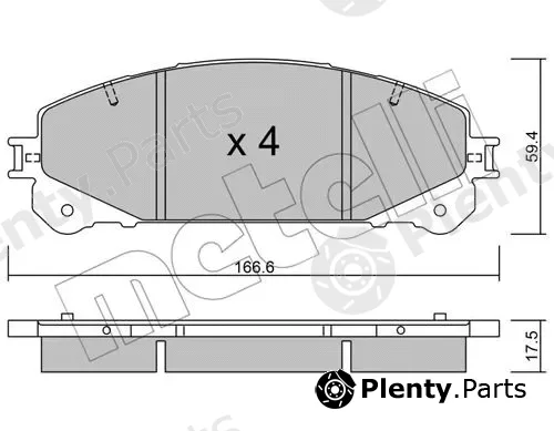 Metelli 22-0938-0 — Brake Pad Set, disc brake