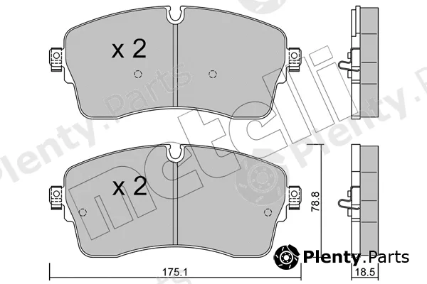 Metelli 22-1250-1 — Brake Pad Set, disc brake