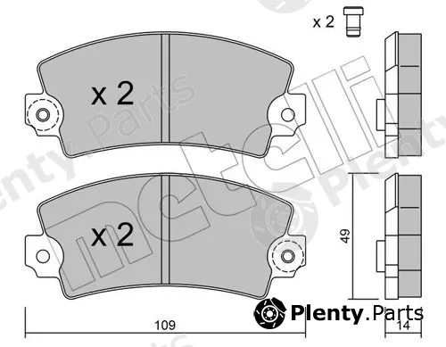 Metelli 22-0005-5 — Brake Pad Set, disc brake