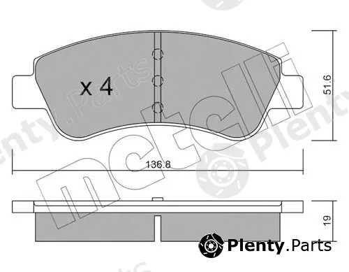 Metelli 22-0327-0 — Brake Pad Set, disc brake