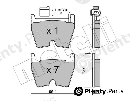 Metelli 22-1043-1 — Brake Pad Set, disc brake