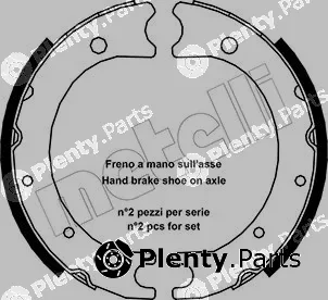Metelli 53-0440 — Brake Shoe Set, parking brake