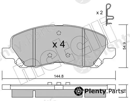 Metelli 22-0481-0 — Brake Pad Set, disc brake
