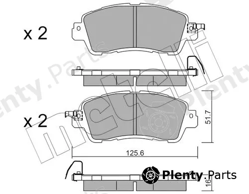 Metelli 22-1085-0 — Brake Pad Set, disc brake