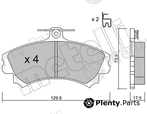 Metelli 22-0216-1 — Brake Pad Set, disc brake