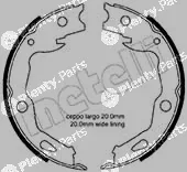 Metelli 53-0666 — Brake Shoe Set, parking brake