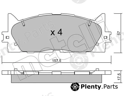 Metelli 22-0882-0 — Brake Pad Set, disc brake