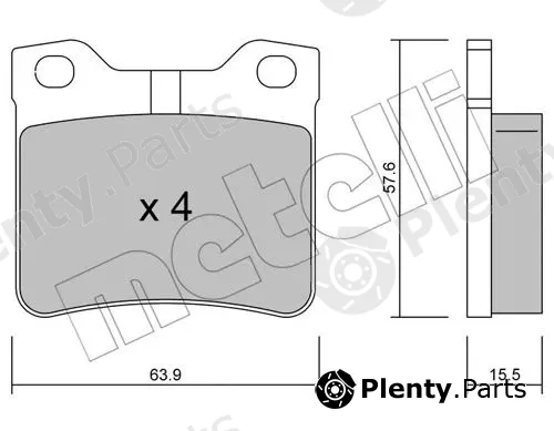 Metelli 22-0192-1 — Brake Pad Set, disc brake