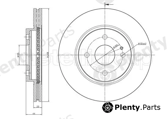 Metelli 23-0983 — Brake Disc