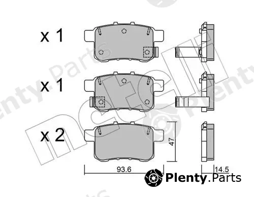 Metelli 22-0868-0 — Brake Pad Set, disc brake