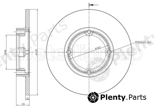Metelli 23-0756 — Brake Disc