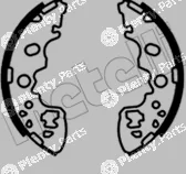 Metelli 53-0697 — Brake Shoe Set