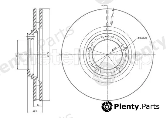 Metelli 23-1079C — Brake Disc