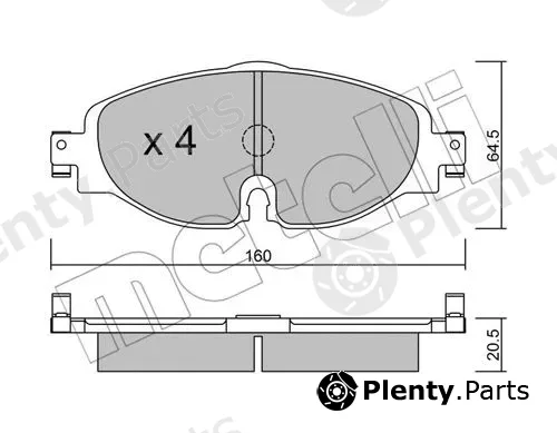 Metelli 22-0950-0 — Brake Pad Set, disc brake
