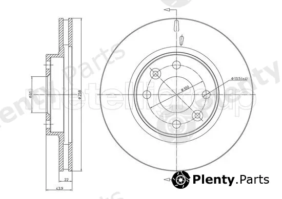 Metelli 23-1504C — Brake Disc